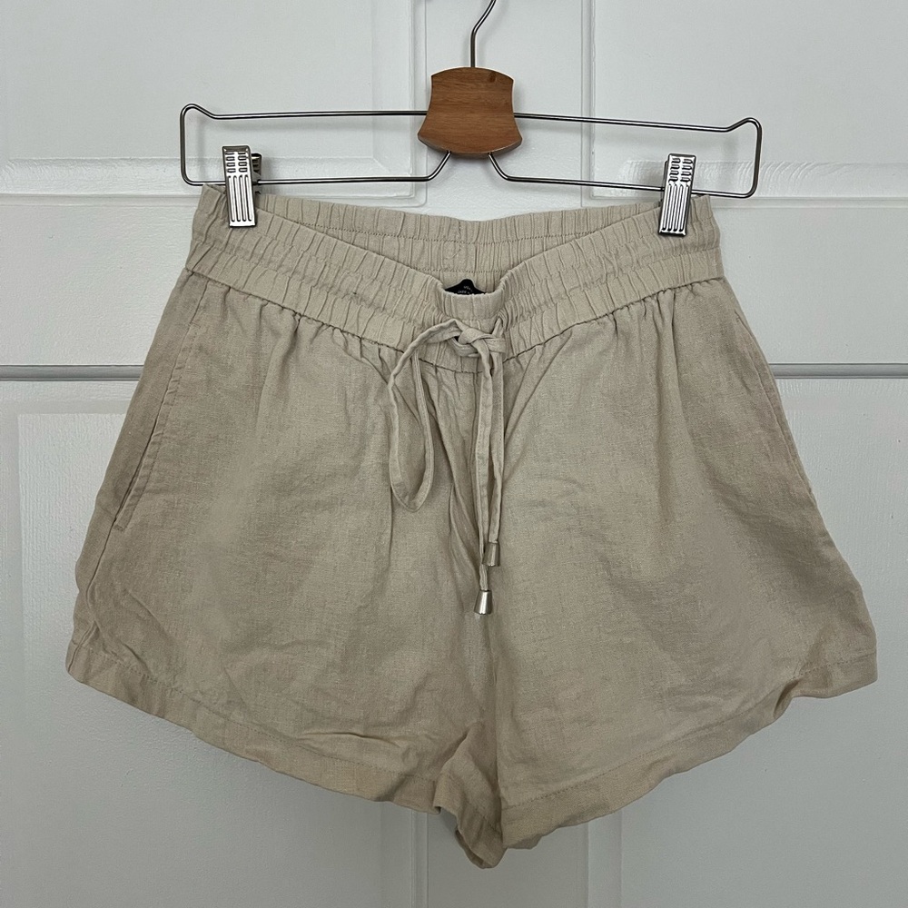 Zara Linen Blend Shorts